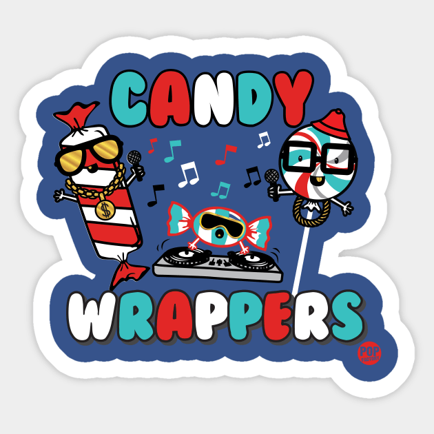 CANDY WRAPPERS Sticker by toddgoldmanart